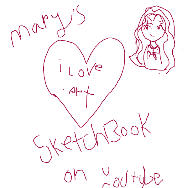 mary’s sketchbook on youtube