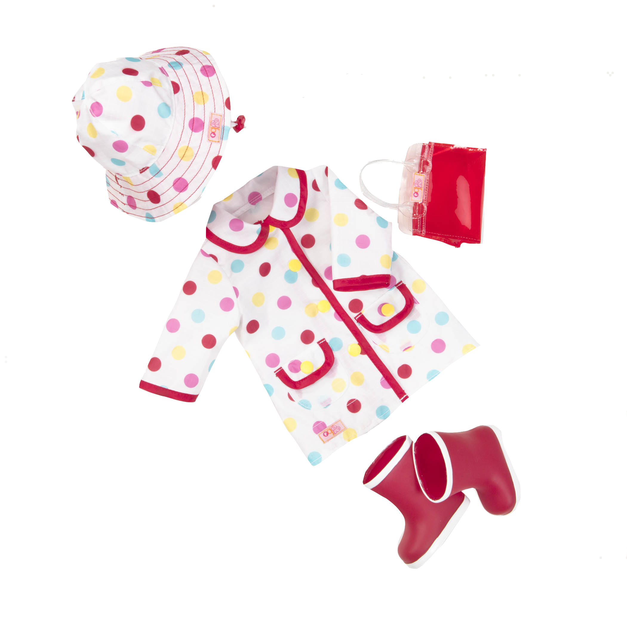 A Spot of Rain 18-inch Doll Raincoat Outfit