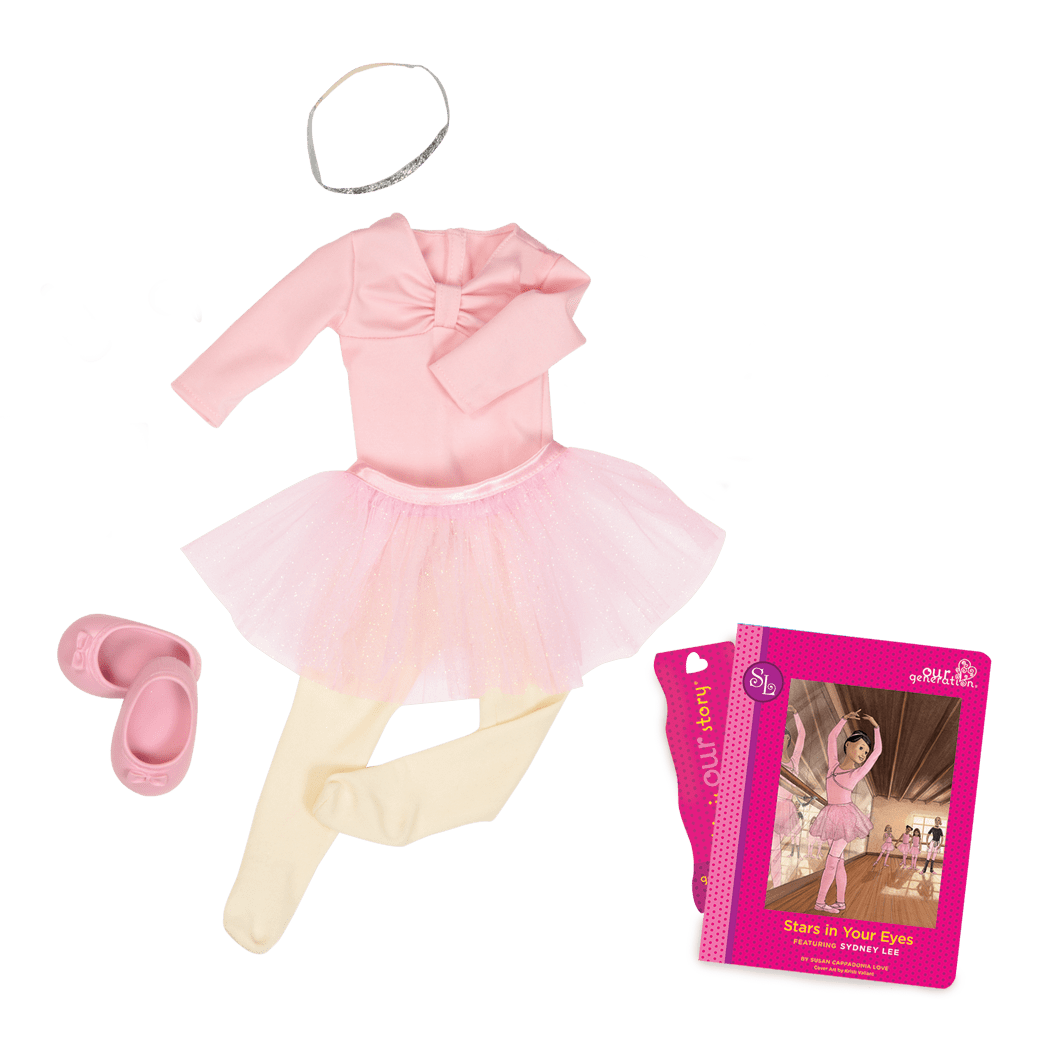 Sydney Lee Read & Play - Outfit and Book Set for 18-inch Dolls 