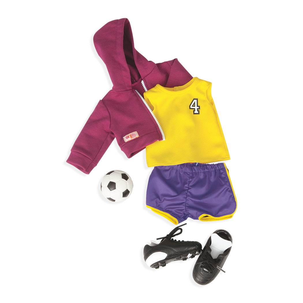 Team Player soccer outfit for 18-inch Dolls