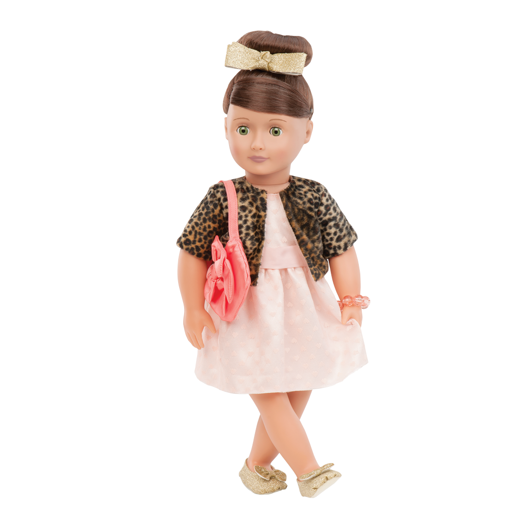 Our Generation Dolls Celebration Style Deluxe Outfit Dress Necklace Shoes 