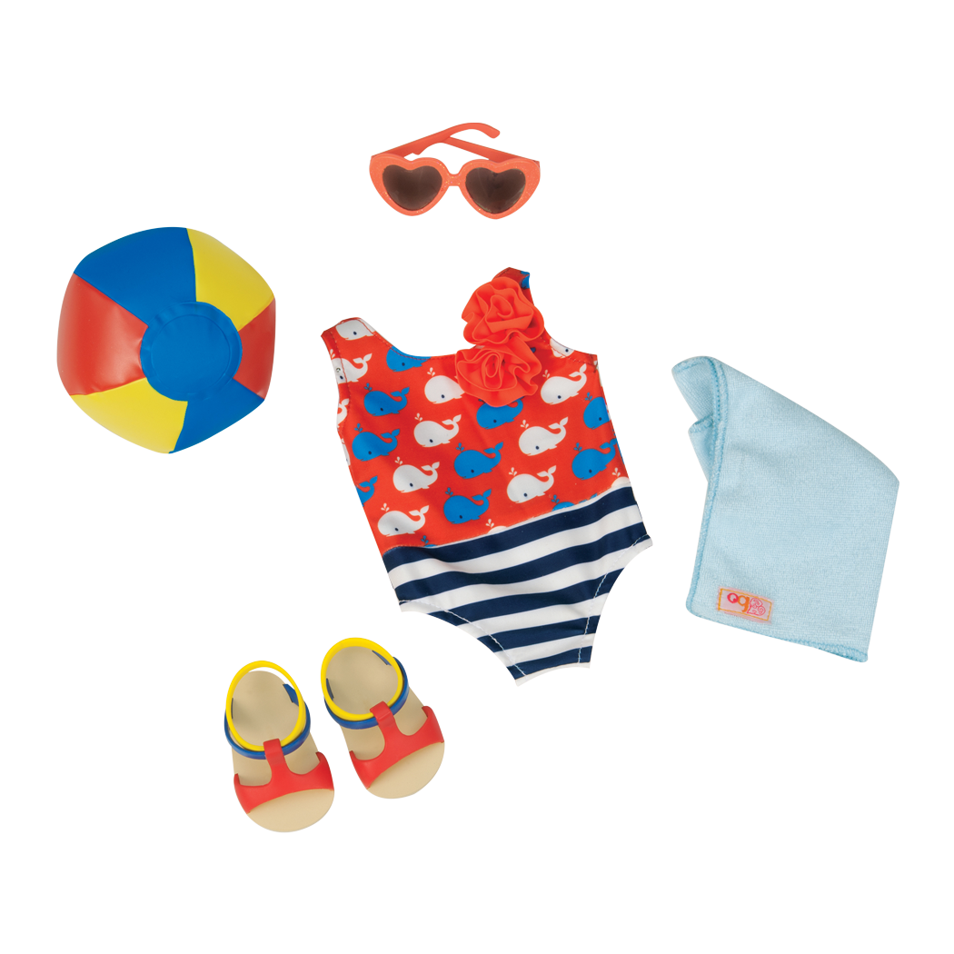 Having a Ball swimsuit outfit for 18-inch dolls