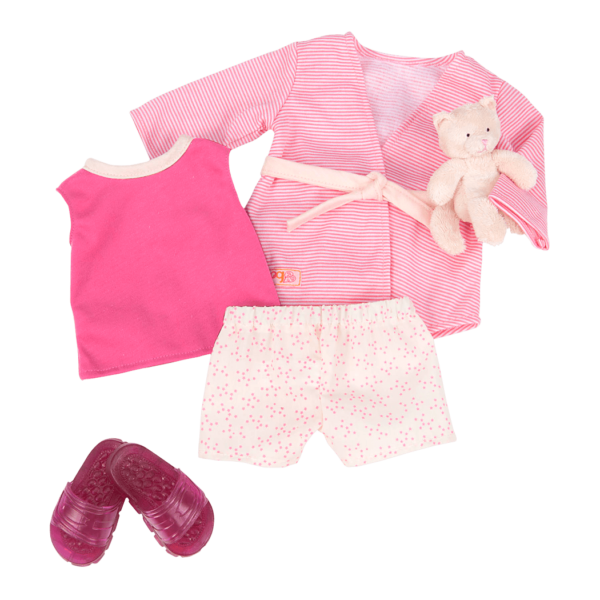Summer Sleepover Pajama Outfit for 18-inch Dolls