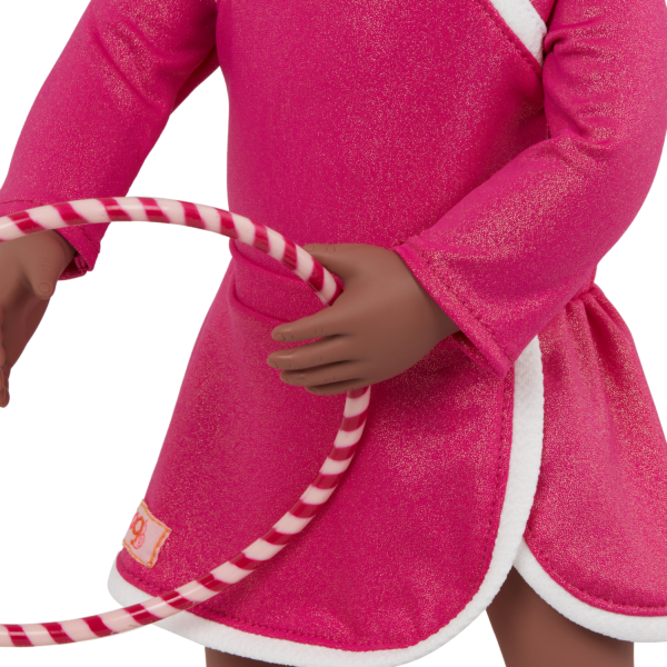 Our Generation Leaps and Bounds 18-inch Doll Gymnastics Outfit Hula Hoop Accessory
