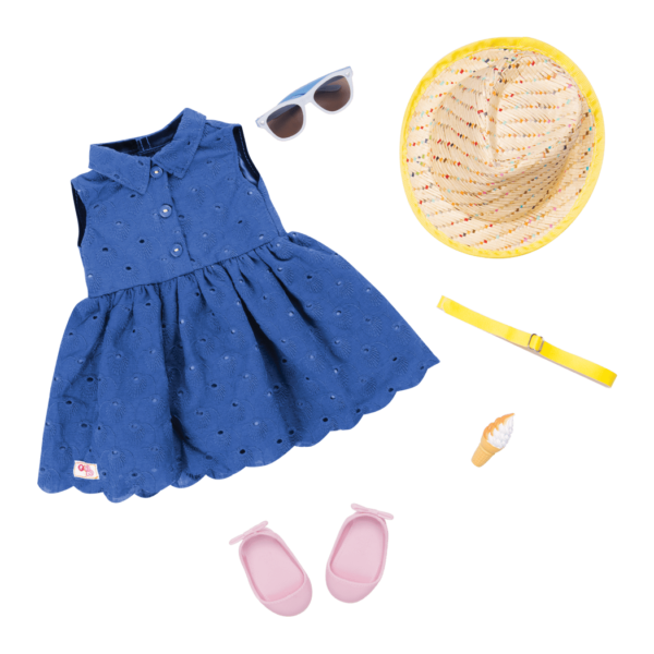 Heart of Summer Outfit for 18-inch Dolls