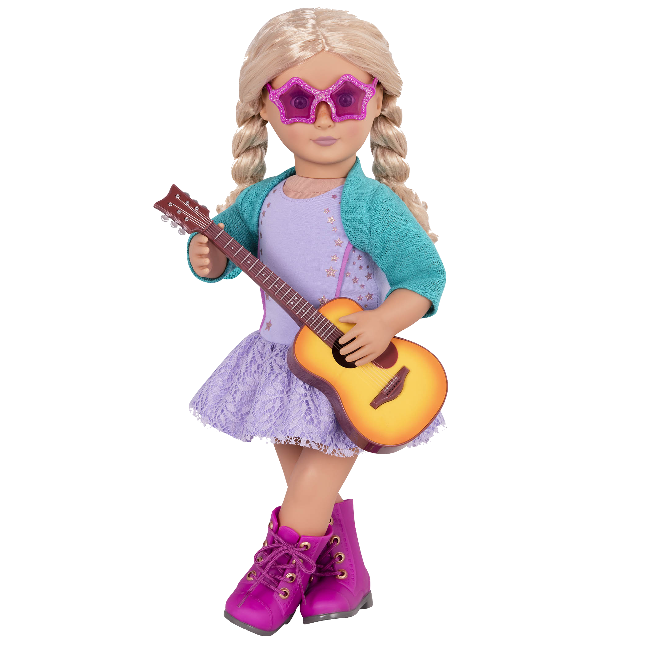 Coral wearing Melodies and Memories outfit and sunglasses