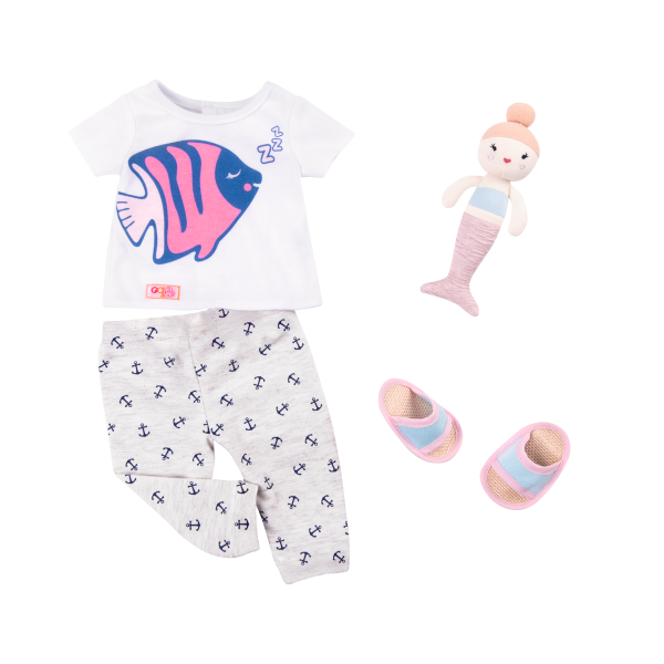 Seaside Sleepover Pajama Outfit for 18-inch Dolls