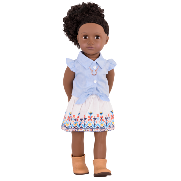 Our Generation My Lucky Horseshoe Outfit & Charm Necklace 18-inch Doll Ayeesha