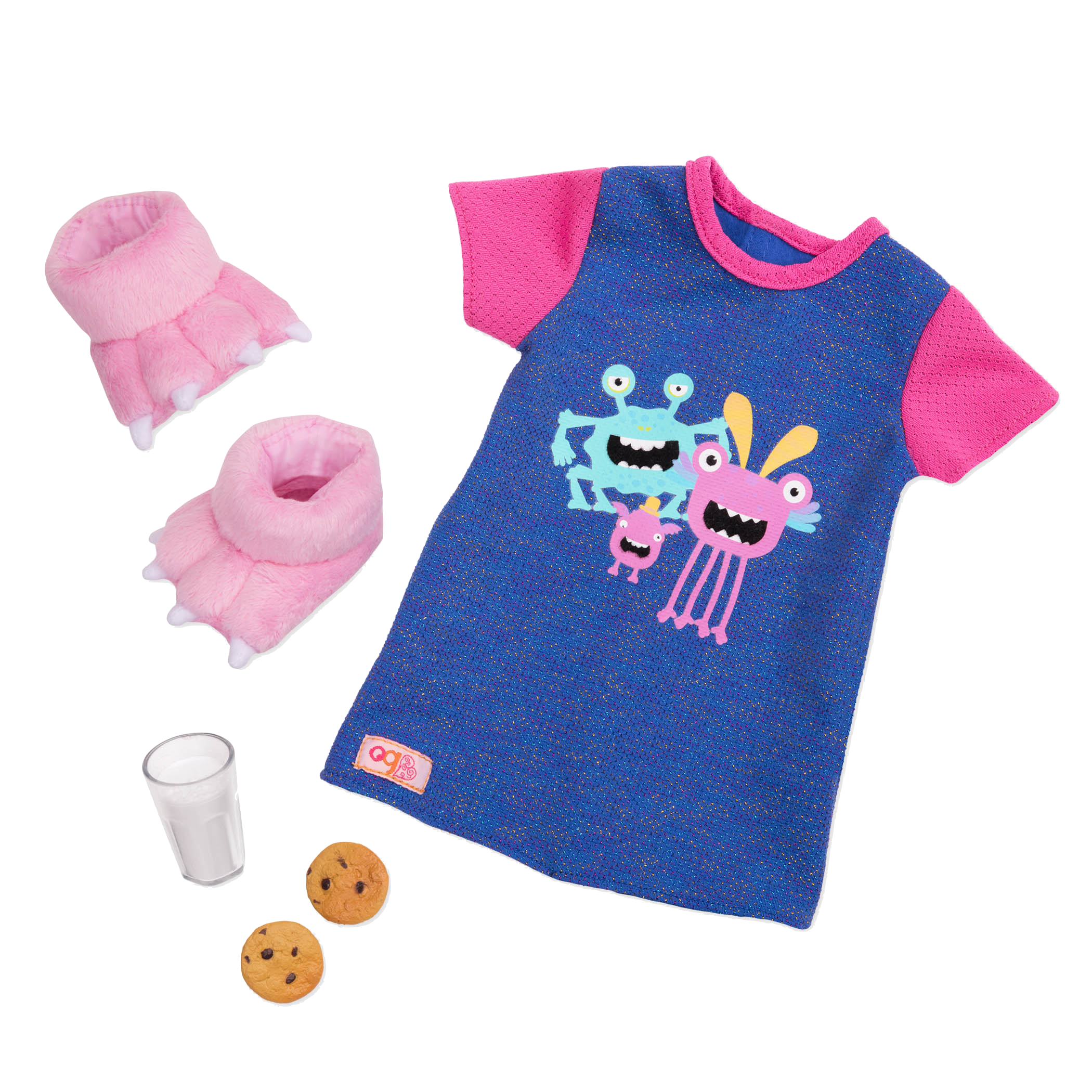 Snuggle Monster Pajama Outfit for 18-inch Dolls