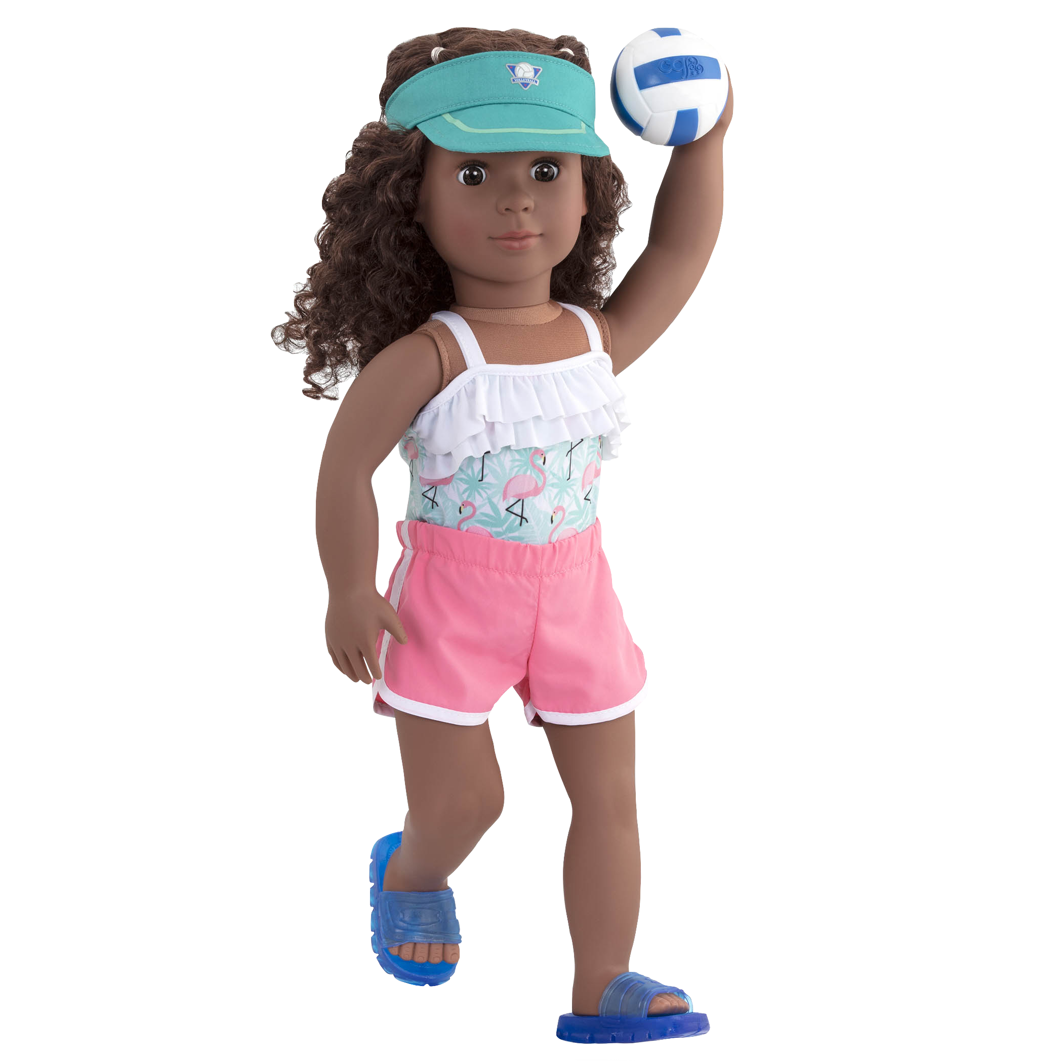 Ace Attire volleyball outfit Dedra raising ball