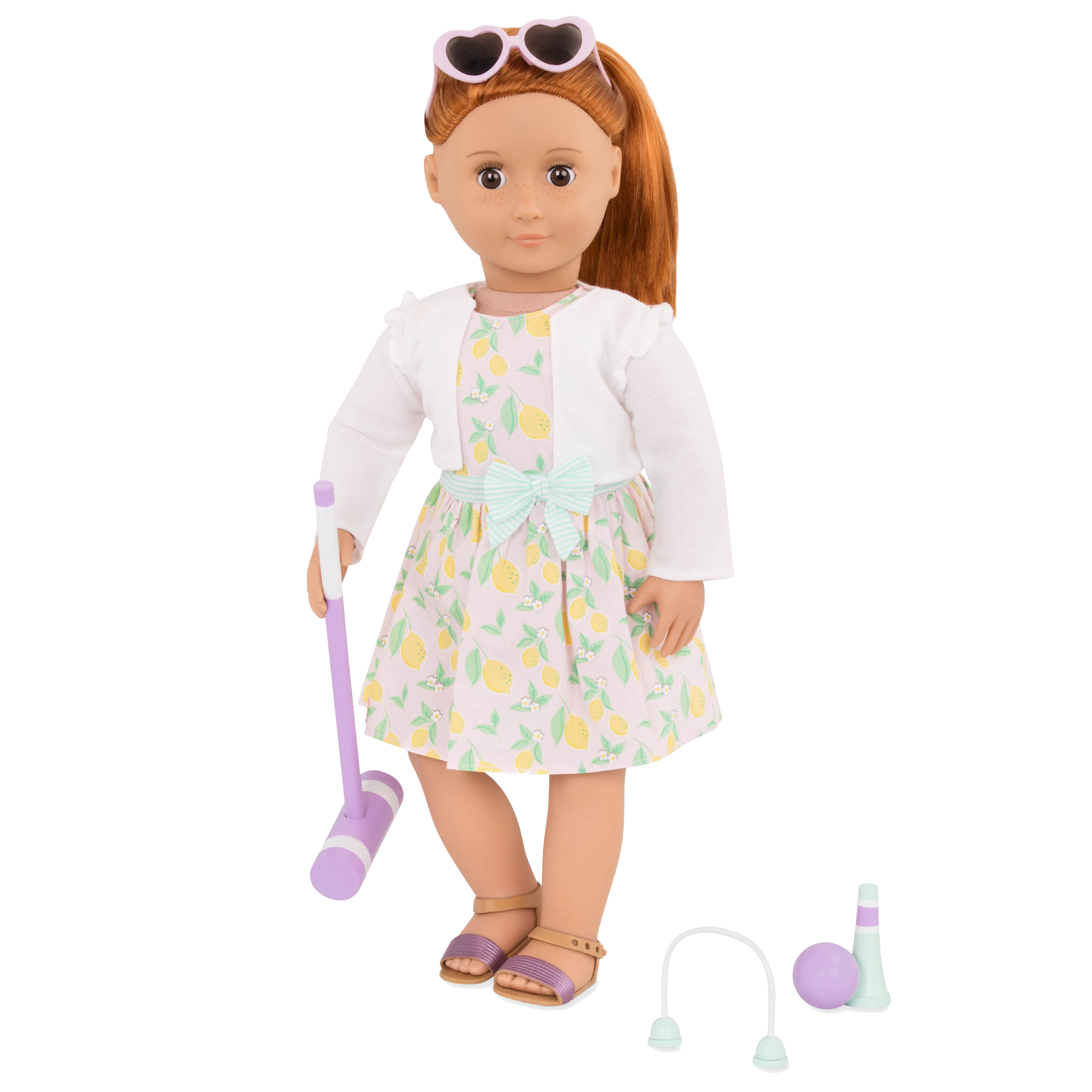 Croquet Play outfit Noa holding mallet