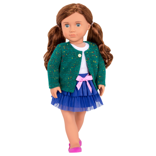 Bright and Brisk Fashion Outfit with Skirt and Lexie Doll