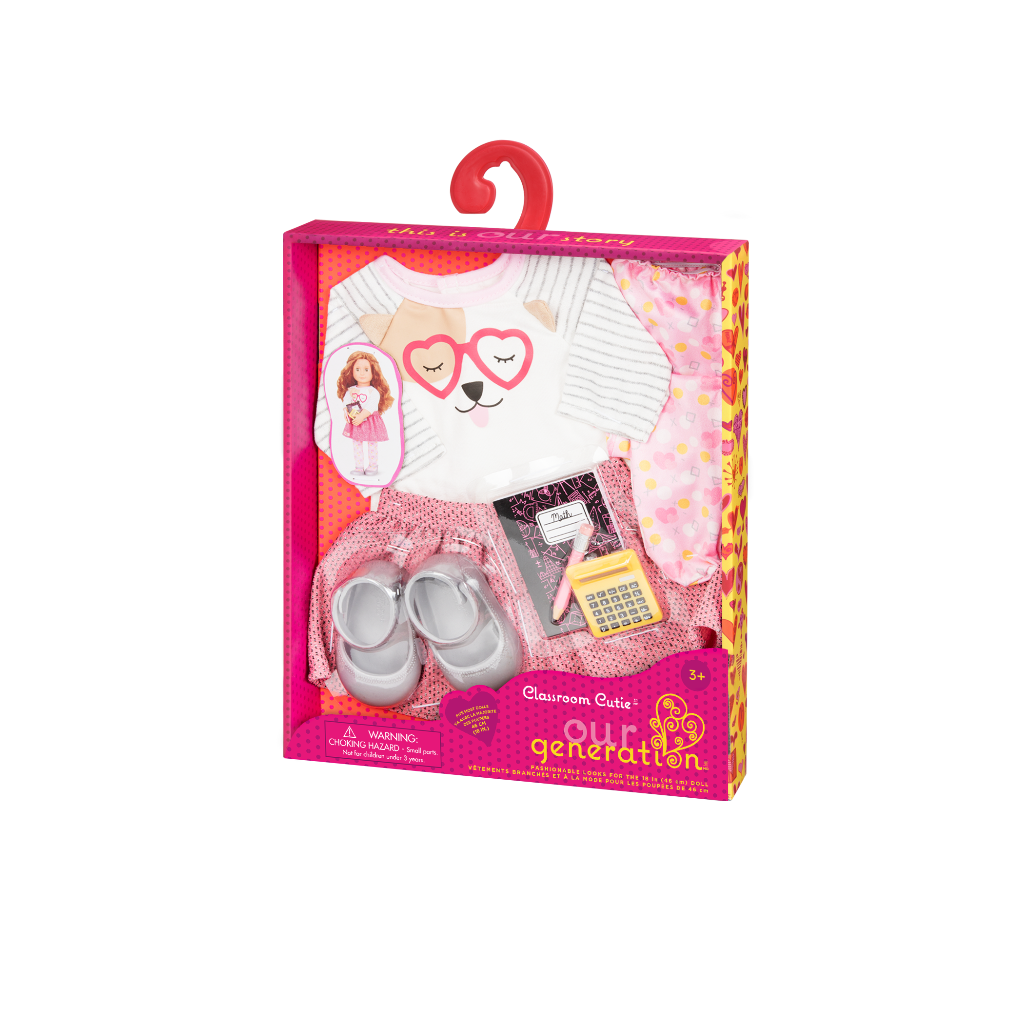 Classroom Cutie - 18-inch Doll outfit in packaging