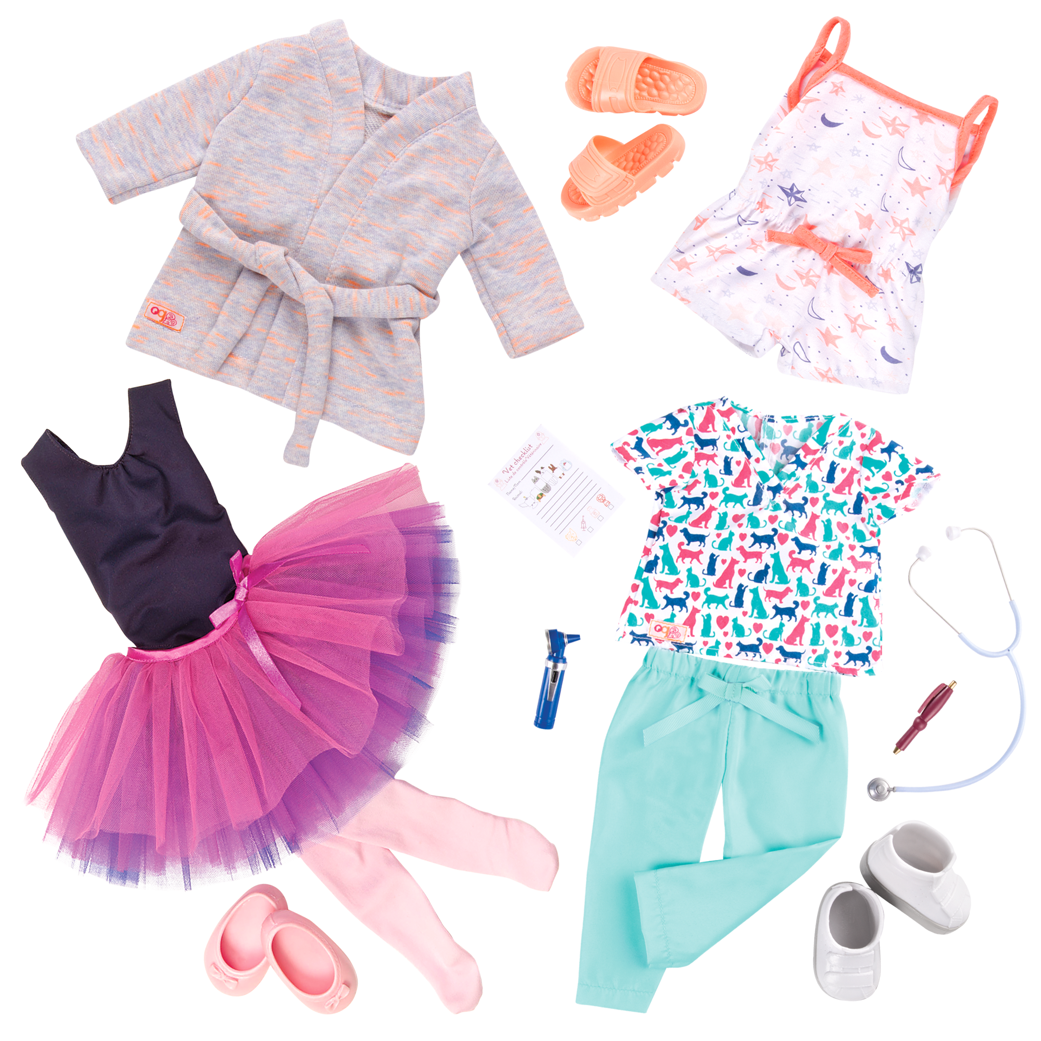 Work Dance Sleep Outfit Bundle all components 