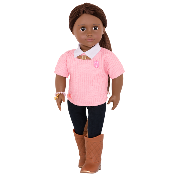Cantering Couture Outfit for 18-inch Dolls with Bracelet