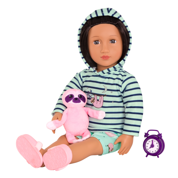 Deluxe Sleepy Sloth Outfit for 18-inch Dolls with Accessories
