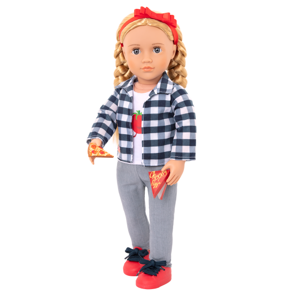 Head-To-Ma-Toes Outfit with Pizza Accessories for 18-inch Dolls