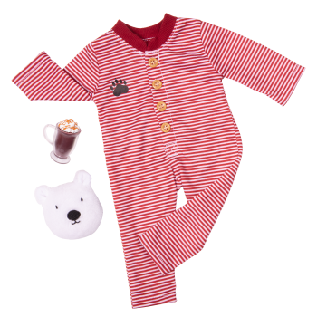 Bear-ly Tired Pajama Outfit for 18-inch Dolls