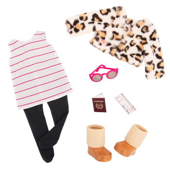 Travel Chic Fashion Outfit for 18-inch Dolls