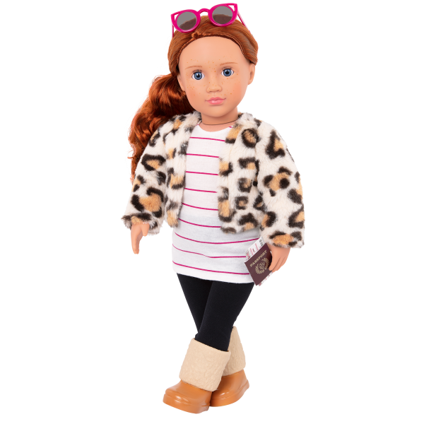 Travel Chic Fashion Outfit Clothes and Accessories for 18-inch Dolls