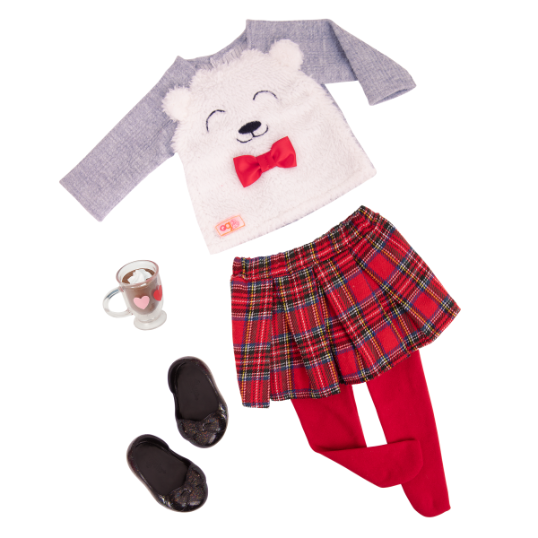 Bear-y Sweet Fashion Outfit for 18-inch Dolls