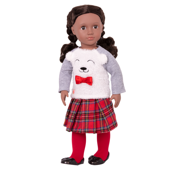 Bear-y Sweet Fashion Outfit Clothes Holiday Hot Chocolate Accessories for 18-inch Dolls