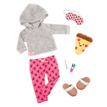 Our Generation Pizza Party Dreams Pajama Outfit for 18-inch Dolls