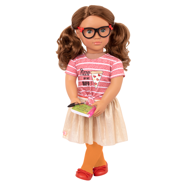Deluxe Pizza Forever Fashion Outfit Clothes Accessories Cute for 18-inch Dolls