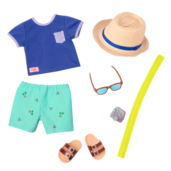 By the Beach Swimsuit Outfit for 18-inch Dolls