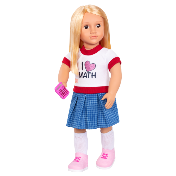 Perfect Math School Outfit Calculator for 18-inch Dolls