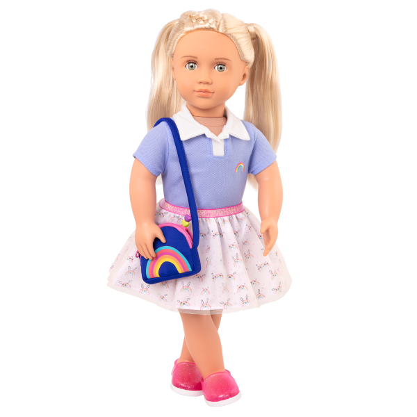 Rainbow Academy School Outfit Tulle Skirt for 18-inch Dolls