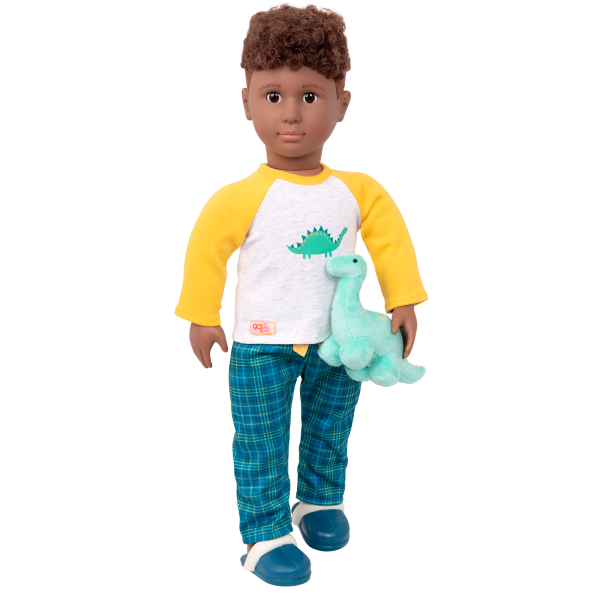 Dino-Snores Pajama Outfit Dinosaur Stuffed Animal for 18-inch Dolls