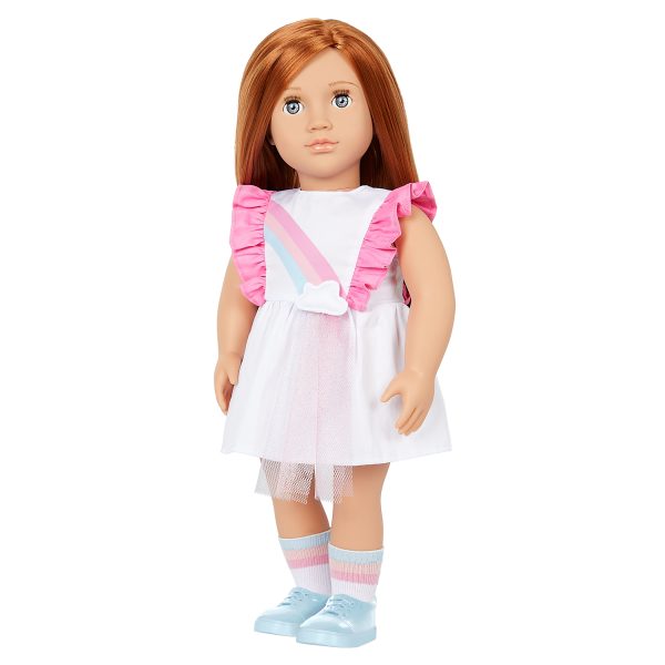 Our Generation Rainbow Sky Dress Outfit for 18-inch Dolls
