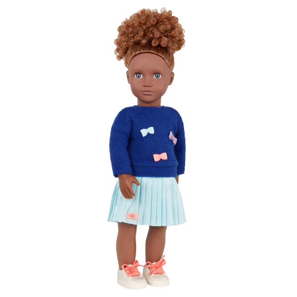 Our Generation Bright Bows Sweater & Skirt Outfit for 18-inch Dolls
