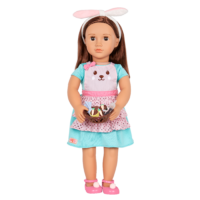 Our Generation Rabbits & Carrots Baking Outfit & Cupcakes for 18-inch Dolls