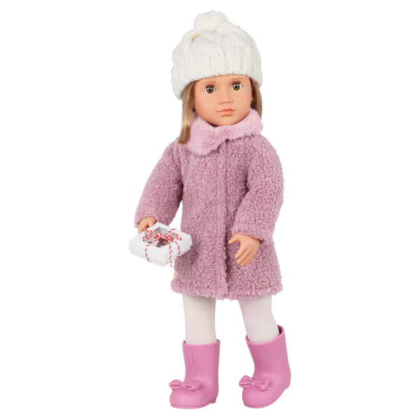 Our Generation Wonderfully Warm Sherpa Coat & Treat Box for 18-inch Dolls