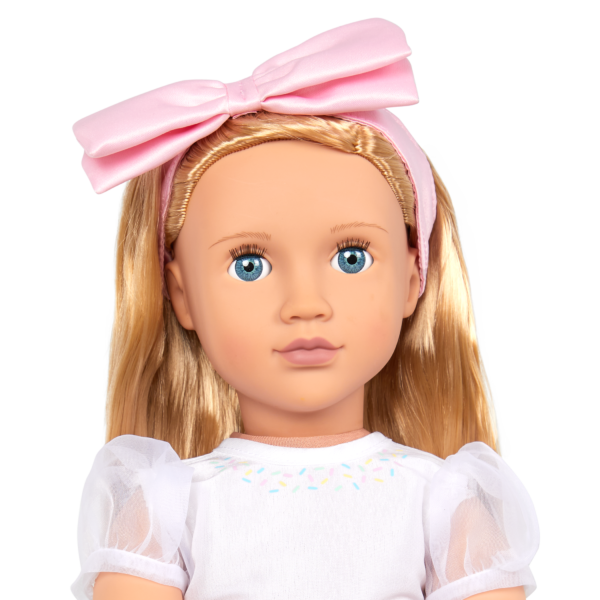 Our Generation Sweet Wishes 18-inch Doll Birthday Outfit Pink Bow