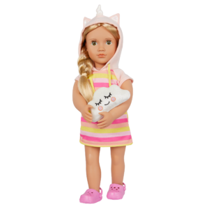 Our Generation Rainbow Unicorn Outfit & Cloud Pillow for 18-inch Dolls