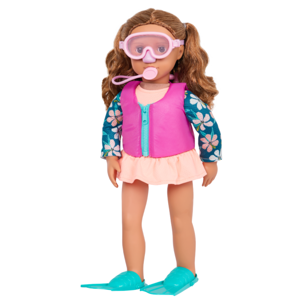 Our Generation Scuba Season Swimsuit Outfit for 18-inch Dolls