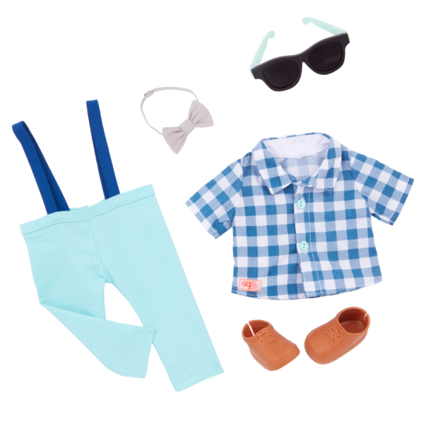 Our Generation Plaid & Preppy Outfit for 18-inch Boy Dolls