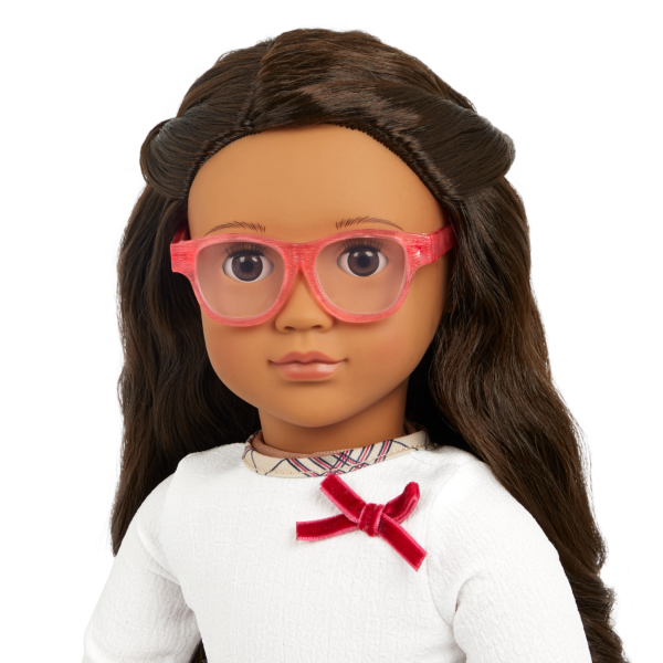 Our Generation 18-inch Doll Wearing Glasses