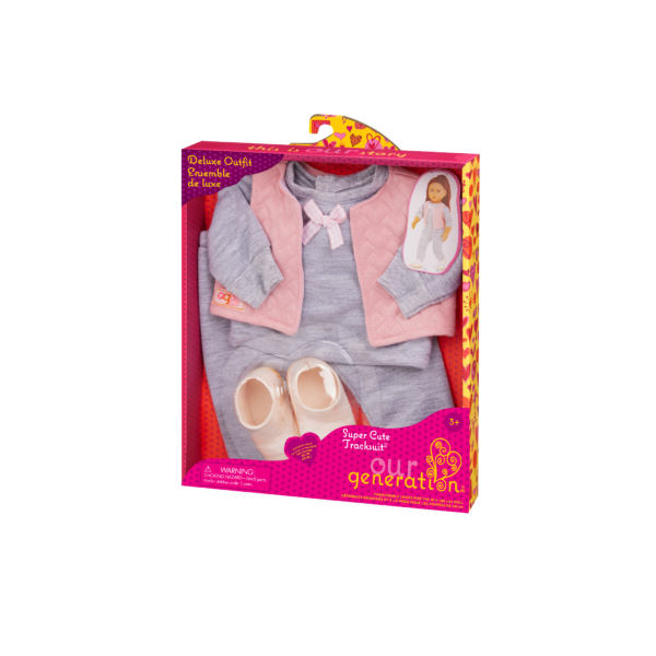 Our Generation 18-inch Doll Super Cute Tracksuit Outfit in Packaging