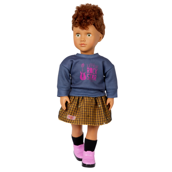 Our Generation 18-inch Doll Wearing the Totally Rockin' Outfit