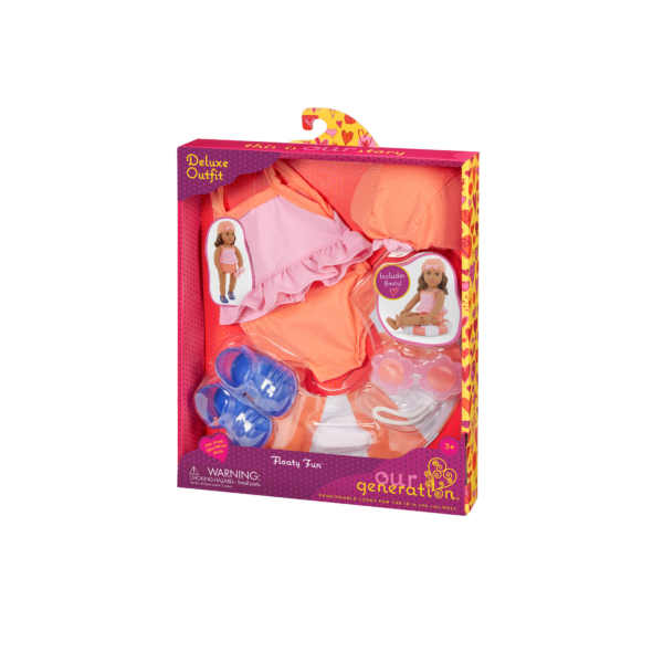 Our Generation Deluxe Outfit "Floaty Fun" for 18 inch Dolls in packaging