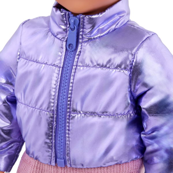 Our Generation Doll Metallic Puffer Jacket