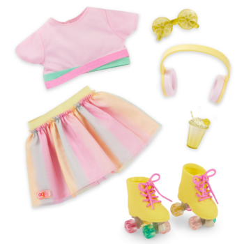 Our Generation Rollerblades & Lemonade Outfit for 18-inch Dolls