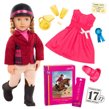Lily Anna Deluxe 18-inch Riding Doll with Storybook
