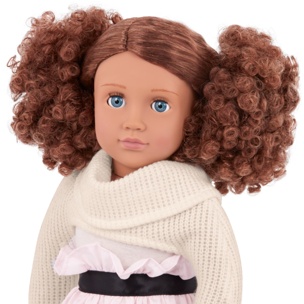 Our Generation Kaylee 18-inch Doll Brown Curly Hair Blue Eyes