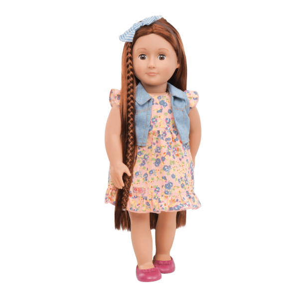BD31058 Paisely Hairplay Doll standing