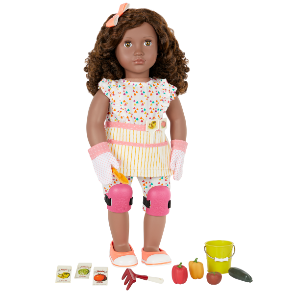 Nahla Posable 18-inch Doll and Garden Accessories